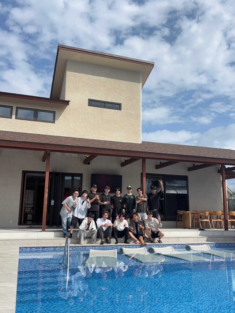 夏の社員旅行の様子